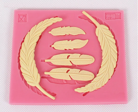 Новинка! Силиконовая форма для шоколада с перьями|feather silicone mold|silicone moldchocolate mold |