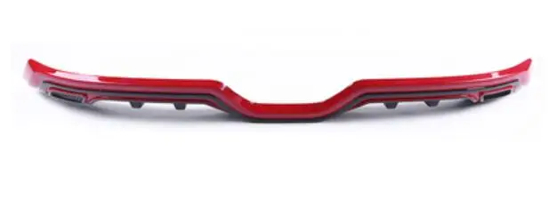 REAR DIFFUSER RED АБС-пластик краска передней губы и задний багажник спойлер диффузор бампер Защитная крышка для TOYOTA CHR CH-R - Цвет: REAR DIFFUSER RED