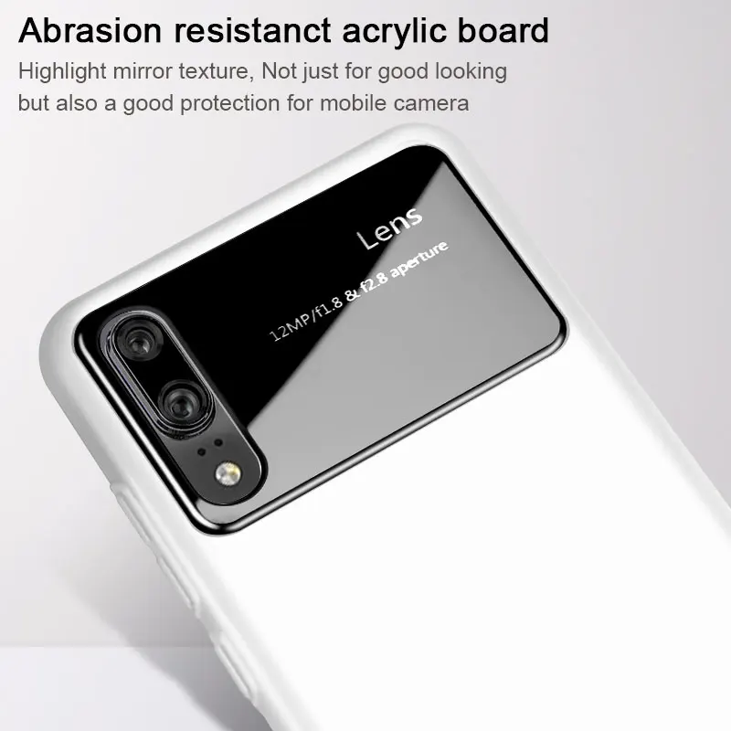 Huawei P20 Cover Case IMAK Jazz Lens Slim Back Business Shockproof PC For huawei p20 with Screen protector |