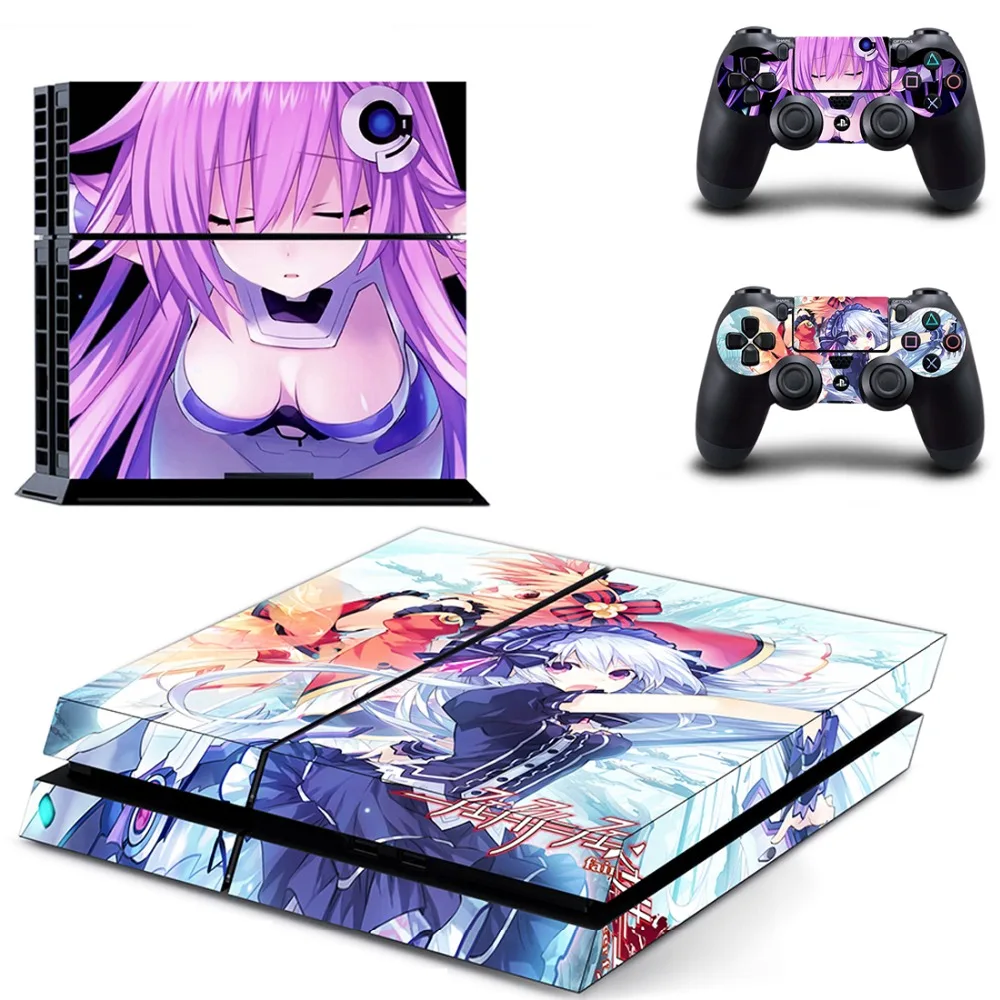 Аниме милые девушки сабля PS4 переводная картинка наклейка для Sony PlayStation 4 консоли