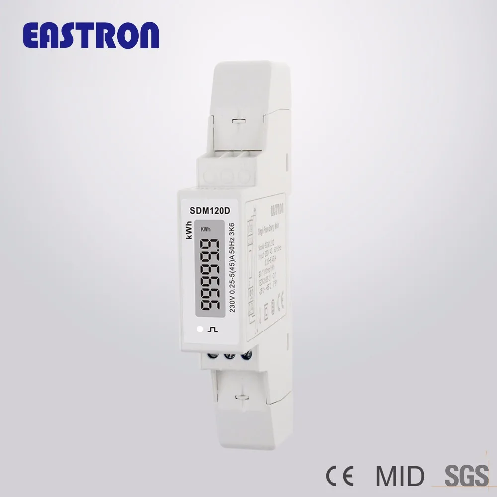 SDM120D 1 фаза 2 провода 0 25 ~ 5 (45) A 230 В S0 импульсный выход измерение кВт/ч счетчик