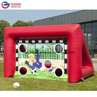422 5m inflatable soccer target cheap pvc soccer shooting gate high quality inflatable football target for kids