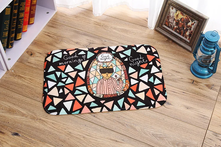Фланель Мультфильм Кот Кухня Ковер Бегун Спальню Carpet Коврик Крытый Вход 40*60 см |