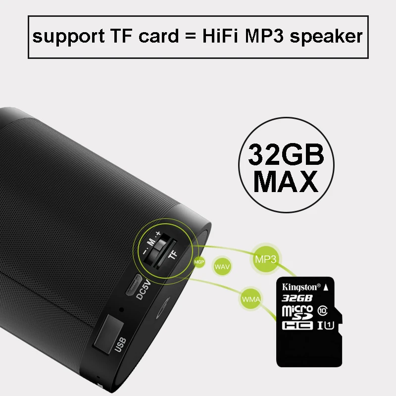 Оригинальный S5 3 Вт 45 мм Мини Altavoz Bluetooth динамик портативный мощный Enceinte s AUX USB TF