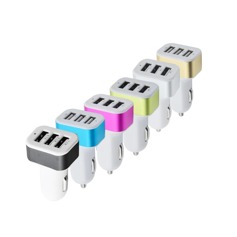1 шт. USB гнездо автомобильного зарядного устройства 2.1A 1A зарядное устройство 3