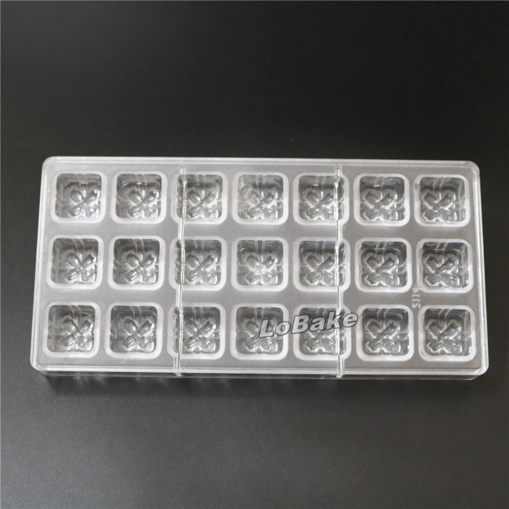 21 полостей Подарок cake box форма PC Поликарбонат пластиковые формы для шоколада ice cube