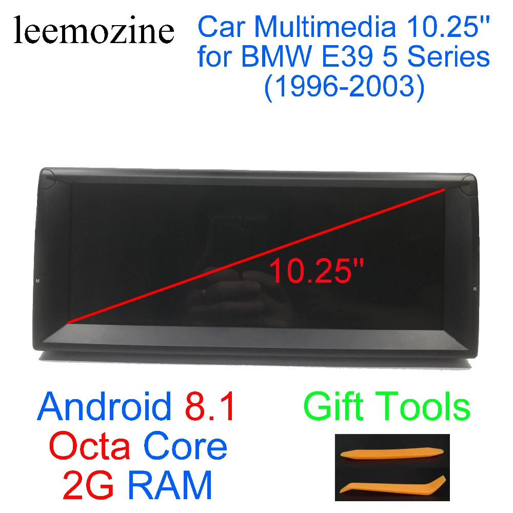 Новые Android 8 1 Octa Core 2G RAM 32G ROM gps Navi Стерео 10 25 &quotDVD мультимедиа для BMW E39 5 серии 1996 2003 с