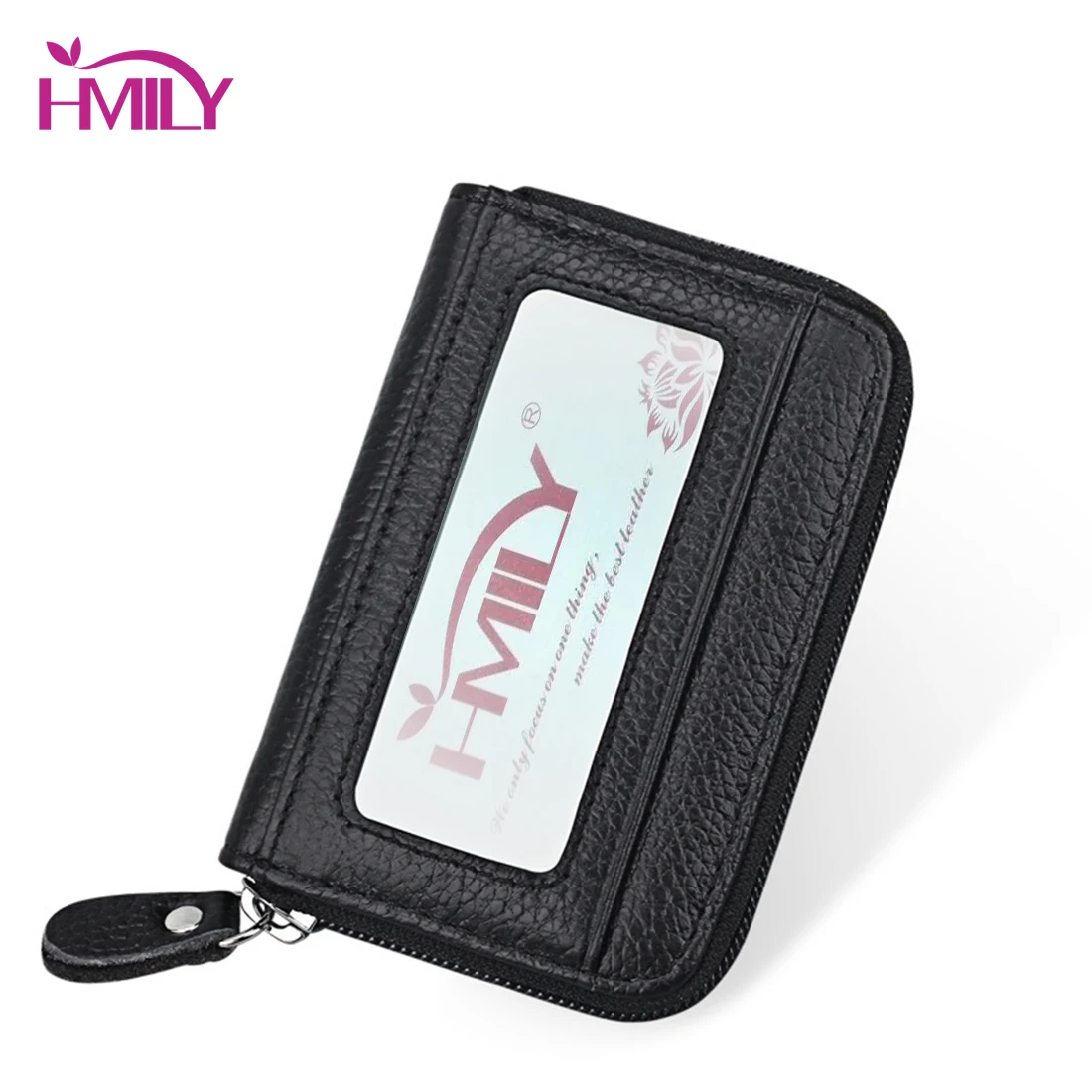 HMILY Women Card Holder Wallets Genuine Leather High Quality Female Credit Bag Trunk Men Coin Purse | Багаж и сумки