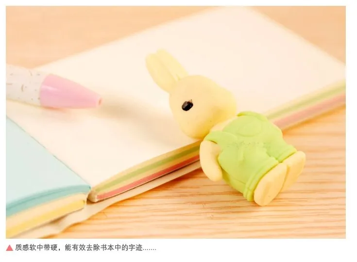 Kawaii ластик с кроликом мультфильм для детей подарок школьные принадлежности