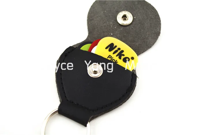 Черный кожаный держатель для гитары + 5 шт. медиаторов Niko Бесплатная доставка|leather