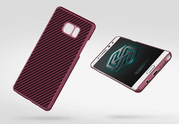 Чехол NILLKIN из синтетического углеродного волокна для телефона samsung Galaxy Note Fan Edition Мягкий противоударный чехол для Galaxy Note fe Capa