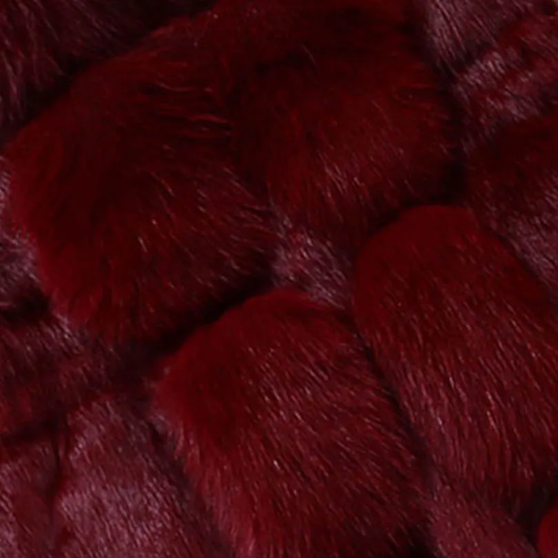 Женская куртка из искусственного меха красное пальто кроличьего больших