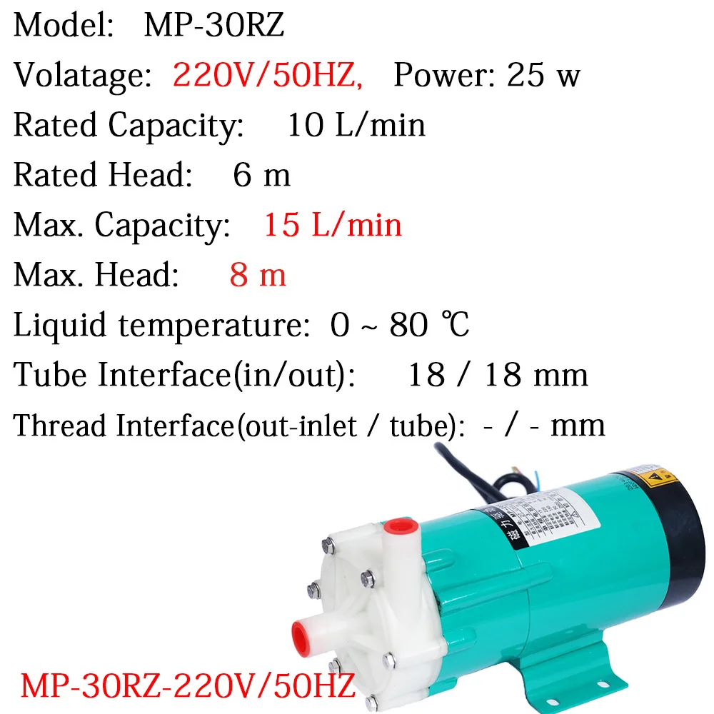 Солнечный магнитный привод циркуляционный водяной насос MP 30RZ 50HZ 220V оборудование