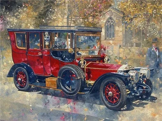 Алмазная вышивка, пейзаж 5D, сделай сам, алмазная живопись, Классические автомобили, полная квадратная мозаика, стразы, украшение дома, подарок