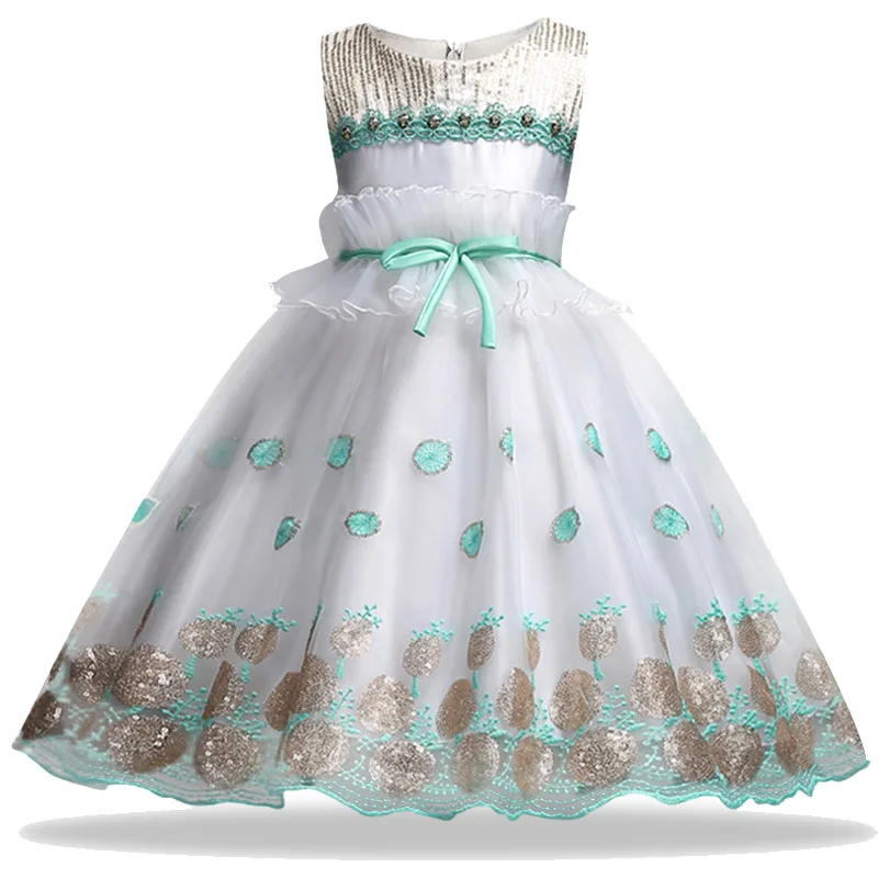 

Children Princess Girl Dress for Wedding Birthday Party Teenage Girl Kids Evening Prom Dresses for Girls 3-5-7-9-10-11-12-14T