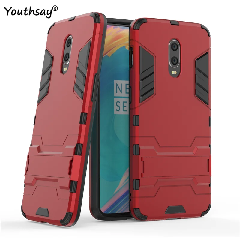 

Чехол для Oneplus 7, роскошный чехол 2 в 1 с изображением робота, жесткая задняя крышка, чехол для Oneplus 7, чехол для Oneplus 7
