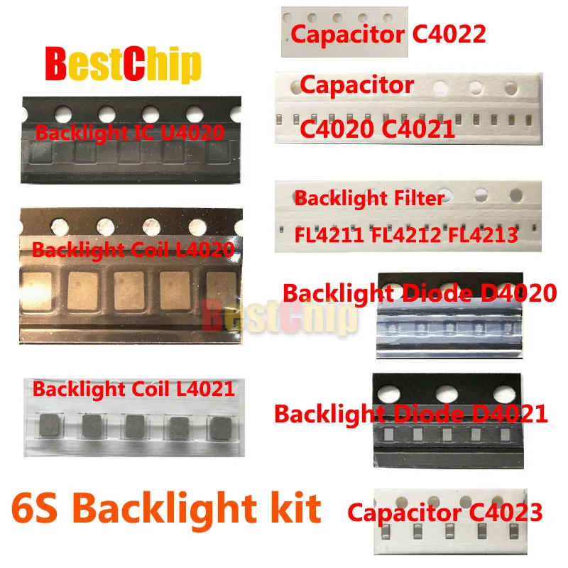 5 компл./лот светодиодная подсветка IC Kit U4020 + катушка L4020 L4021 диод D4020 D4021