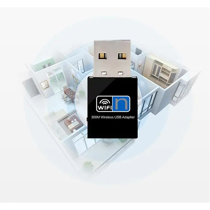 300 Мбит/с беспроводной мини Wi Fi USB Адаптер 2 4 ГГц WiFi 0 портативный Повседневный