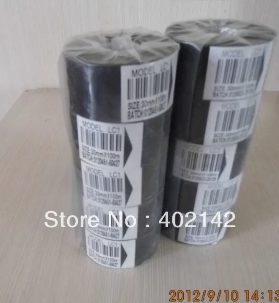 20 шт./лот ленточная лента черного цвета для фото ручная машина кодирования даты