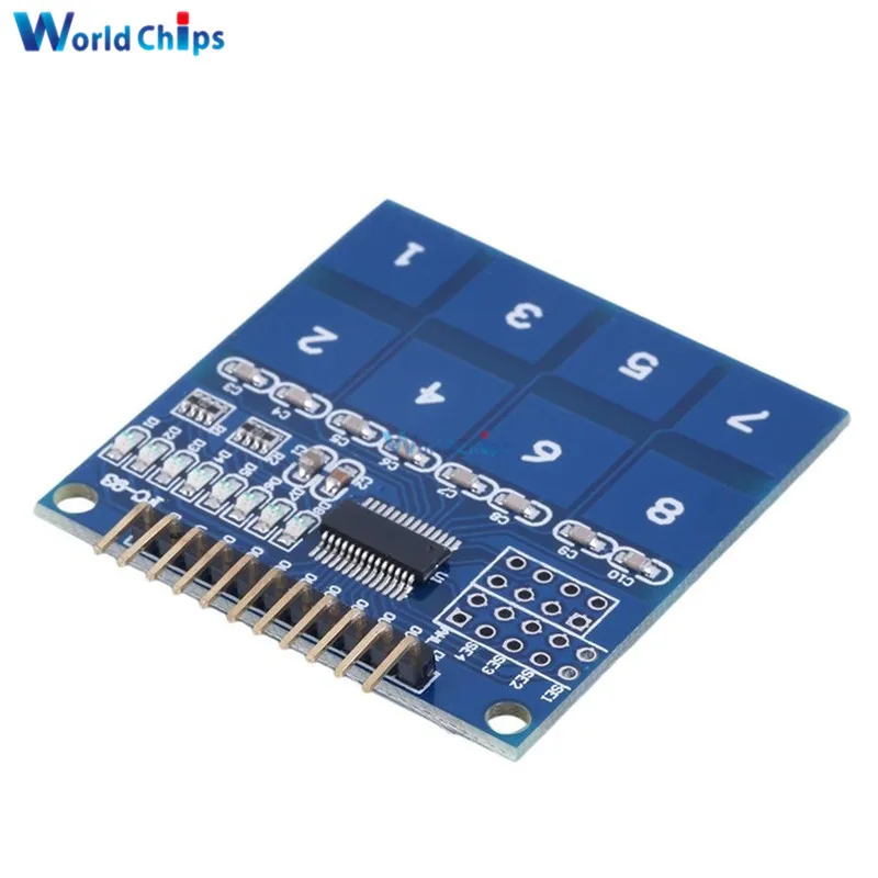 TTP226 8 канальный цифровой емкостный сенсорный модуль переключателя для arduino DIY
