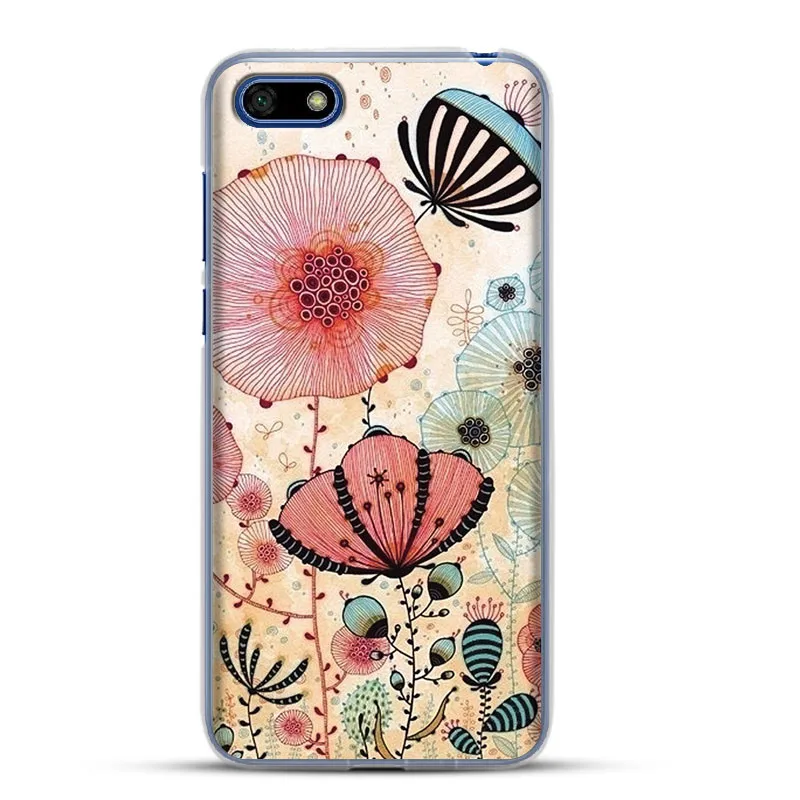 Soft Case For Huawei Y5 Prime 2018 Luxury Silicone TPU Anti-knock Back Cover 5.45&quot Protection |
