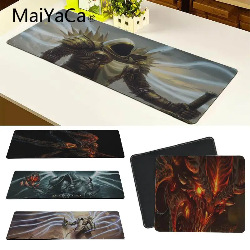 MaiYaCa крутой резиновый коврик для мыши diablos прочный Настольный коврик для мыши большой плотный удобный водонепроницаемый игровой резиновый коврик для мыши