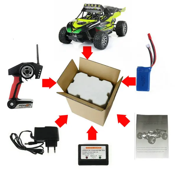 50 км/ч WL K929 2 4G высокоскоростная пустыня 4WD внедорожники профессиональная модель