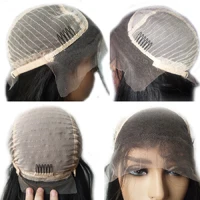 Transparent Lace Парики прозрачный Синтетические волосы на кружеве человеческие волосы парики предварительно вырезанные 13x4 шнурком Рэми прямые поддельные головы парик 13x6 глубокий часть Синтетические волосы на кружеве парик - Цвет: Transparent Lace