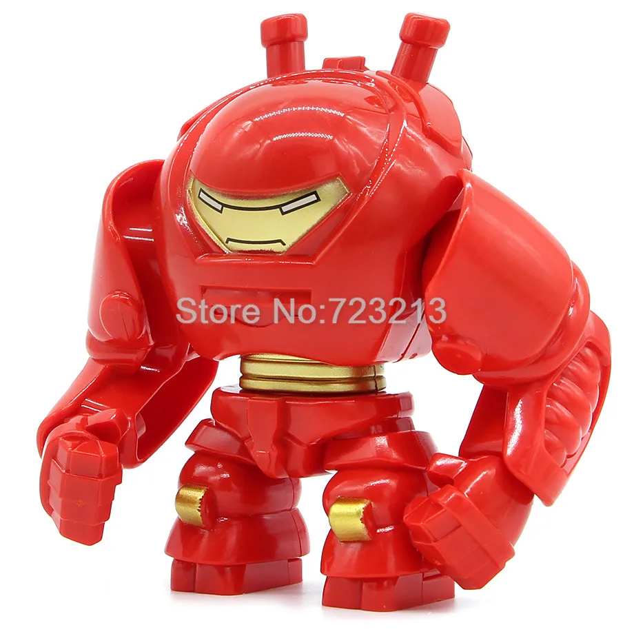 Hulkbuster 10 шт. Супер герой мстители большие фигурки Халк дарксейд Горилла гродд со знаком Железного человека 38 Igor пещера Тролль строительные блоки игрушки - Цвет: Hulkbuster