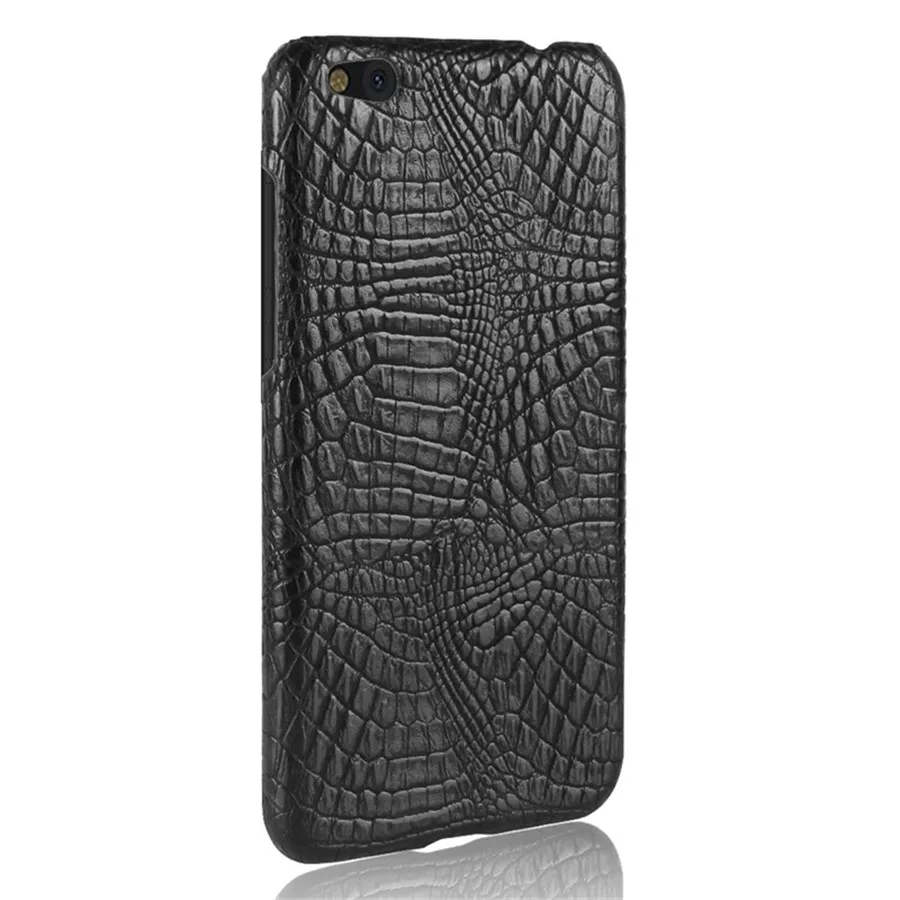 Black Для Xiaomi mi 5 5C 5S 6 чехол Роскошный крокодиловая кожа Жесткий Чехол для Xiaomi mi 5 mi 5C mi 5S mi 6 Чехол тонкий кожаный защитный чехол - Цвет: Black