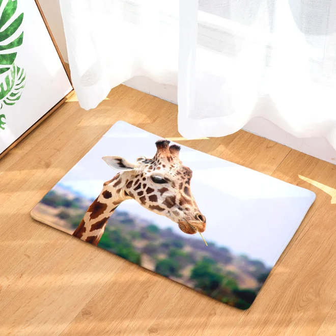 Африканское пастбище жираф коврик для ванной кухонного ковра декоративные