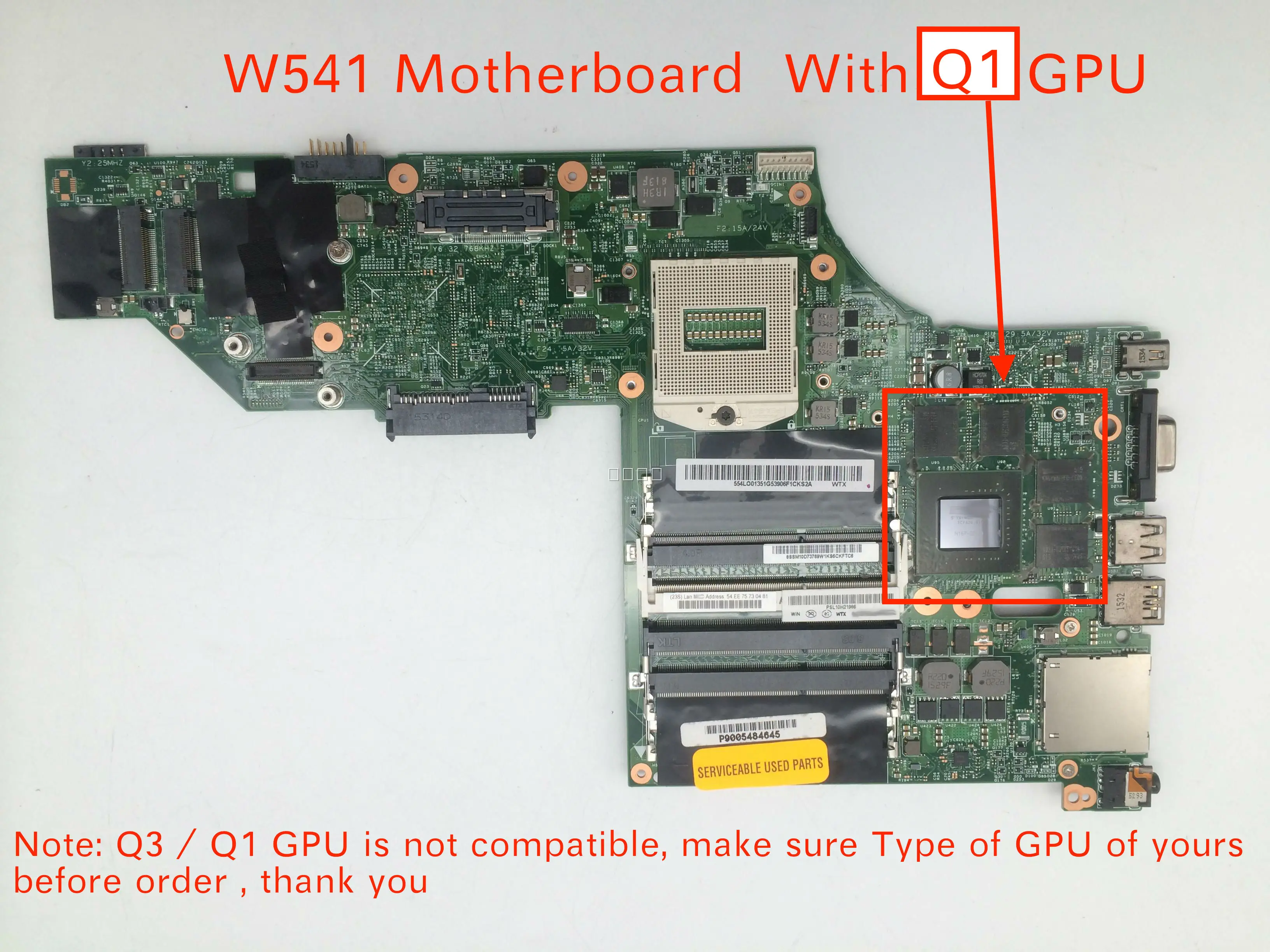 Бесплатная доставка новинка 00HW115 для Lenovo Thinkpad W541 W540 материнская плата ноутбука с