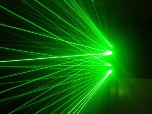 DIY зеленые лазерные перчатки с 3 лазерами и стробоскопическим светодиодным
