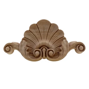 Runbazef деревянная Аппликация наклейка с резьбой по дереву резная для мебели винтажный Декор для дома аксессуары современный фэн-шуй