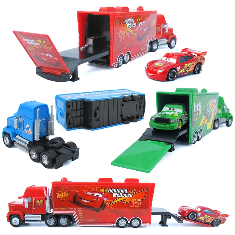 1:55 Дисней Pixar Cars Lightning Mcqueen Mack литой автомобиль металлический сплав модель игрушки