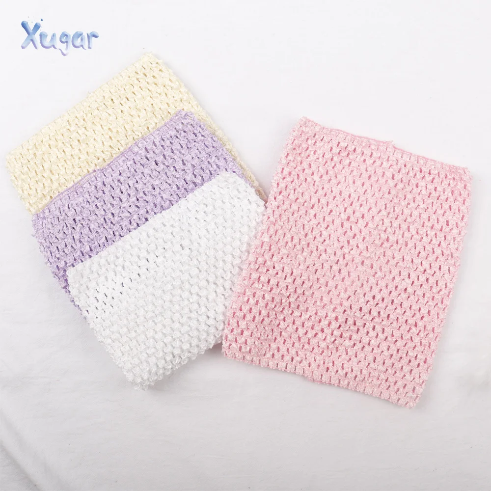 

20*23cm TuTu Tube Tops 9inches Girl Elastic DIY Crochet Chest Wrap Handmade Knit Fabric Girls Pettiskirt Skirt Dress Accessories