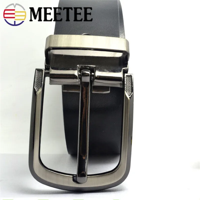 

MEETEE 5pcs DIY Leather Craft Hardware 40mm Pin Buckle Belt Buckle Brushed Metal Fashion Mens Womens Jeans Accessories ZK895