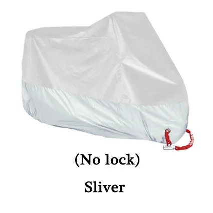 All Silver 15 цветов, чехол для мотоцикла, универсальный, для улицы, для помещений, УФ-защита, для скутера, водонепроницаемый, для мотоцикла, для велосипеда, для дождя, для палатки, для квадроцикла, чехол - Цвет: All Silver