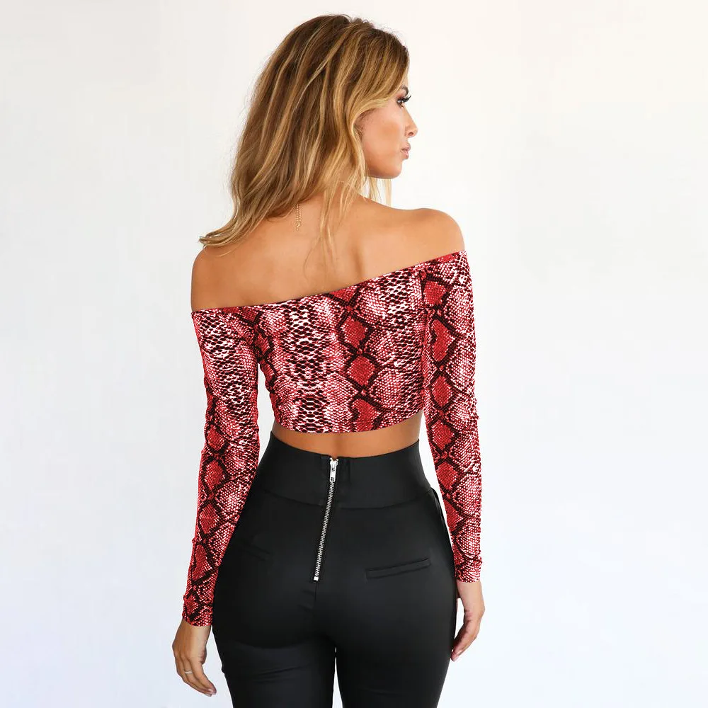 Женская блузка с длинным рукавом сексуальная короткая в европейском и