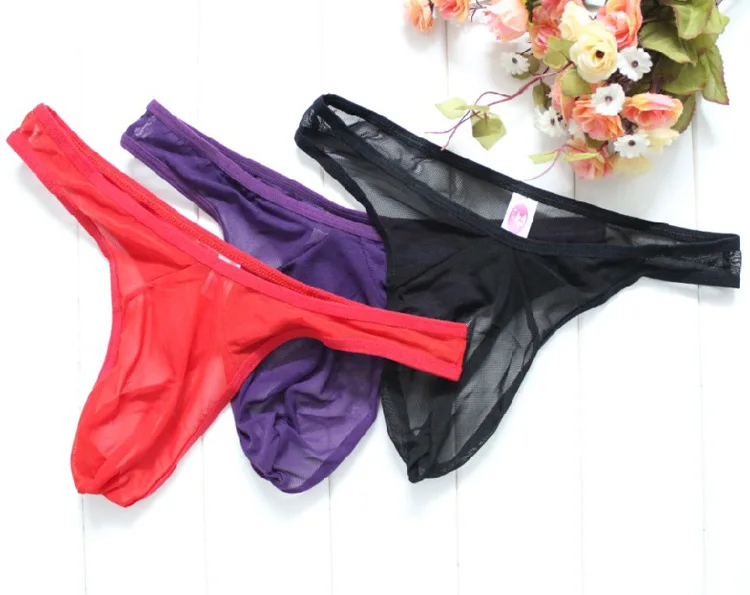 HOT 2019 Summer Men Sexy Underwear Men's Briefs Ice Transparent Low Waist Panties Gay Seamless Cool |