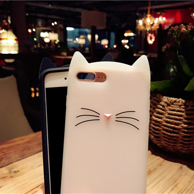Sycase для samsung S3 S4 S5 S6 S7 S8 S9 Edge Plus Note 3 4 5 8 G530 G360 борода кошачьими ушками на капюшоне