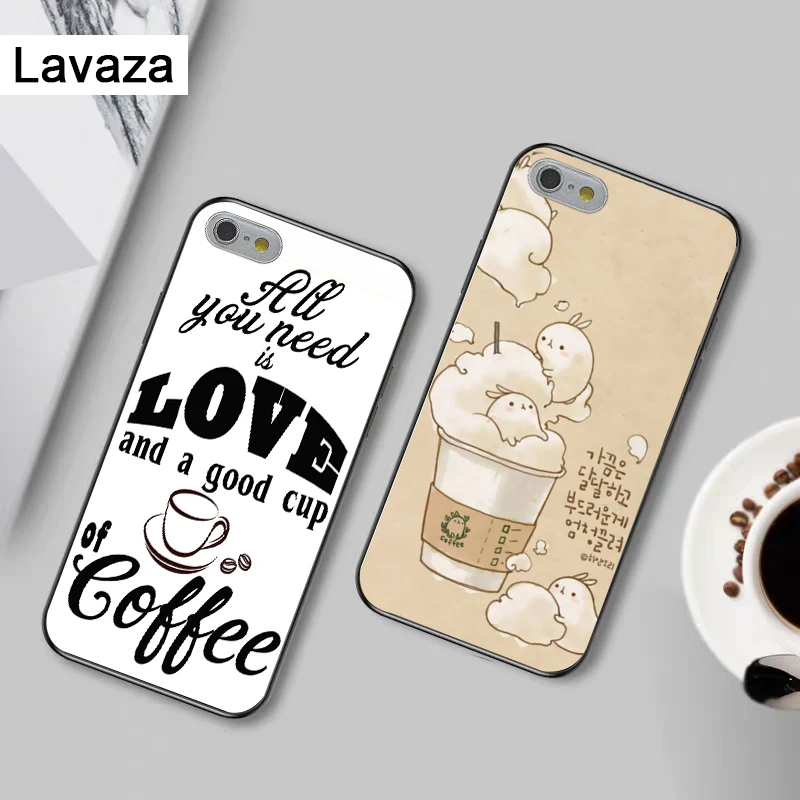 Силиконовый чехол Lavaza с изображением кофе для iPhone 5 5S 6 6S Plus 7 8 X XS Max XR | Мобильные