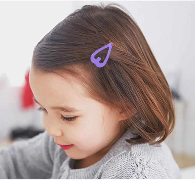 5PCS Japan and South Korea Lovely Heart Five-point Star Children Hairpin Girl Cute Candy Bangs Headdress Accessories Wholesale | Детская