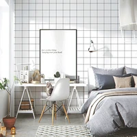 black and white grid pvc wallpaper 3d bathroom living room bedroom self adhesive waterproof wall sticker home decor wall papers