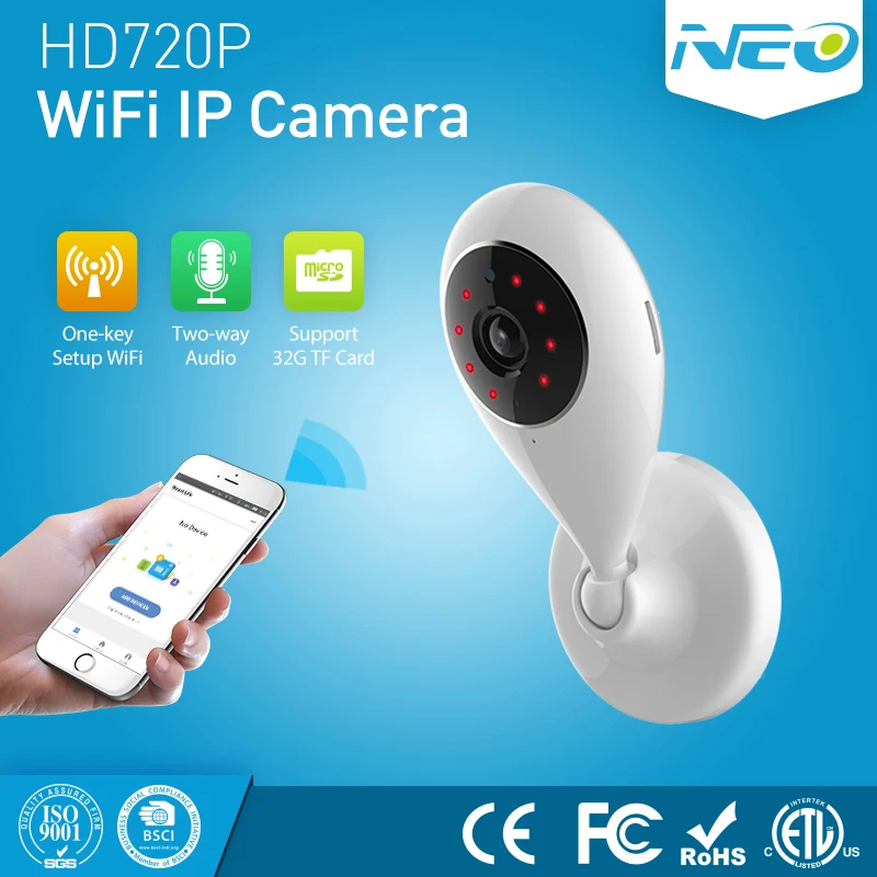 

Smart Mini Audio Video Camara CCTV Wifi 720P Home Security IP Camera Wireless Nanny Night Vision IR Mi Cam Baby Monitor