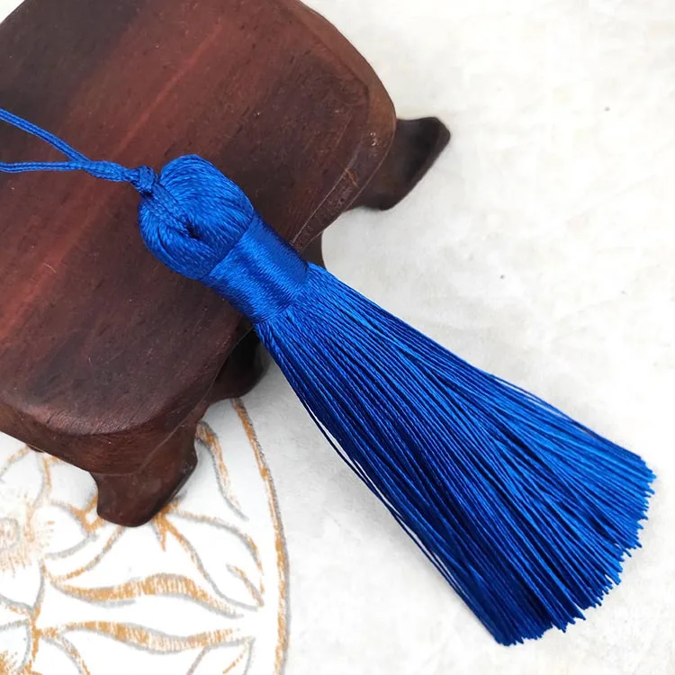 blue 8 см fat tassel висячая веревка бахрома для шитья шторы одежда для дома бижутерия для декорирования ремесла аксессуары декоративный ключ 2 шт./партия - Цвет: blue