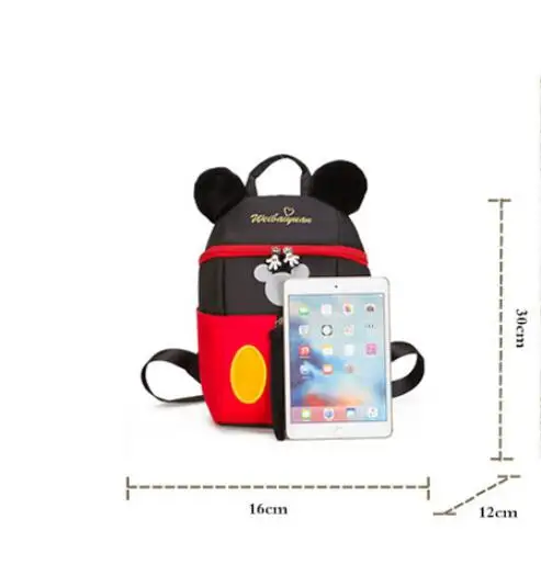 Новинка 2018 школьный рюкзак с мультипликационным принтом Минни и Микки детские