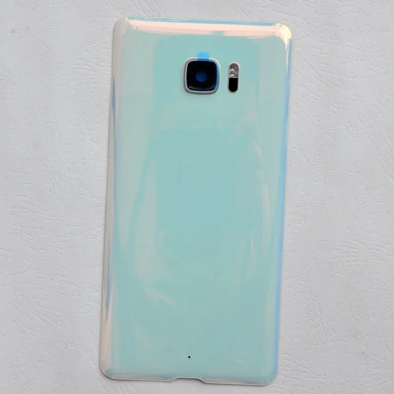 White ZUCZUG, стеклянный задний корпус для htc U Ultra, чехол на батарейку, задняя крышка на дверь U Ultra, запасная часть с объективом камеры - Цвет: White