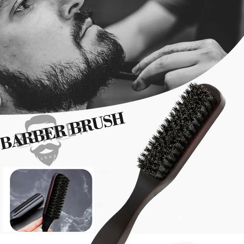 Щетка для бороды с деревянной ручкой натуральный статический гребень инструмент