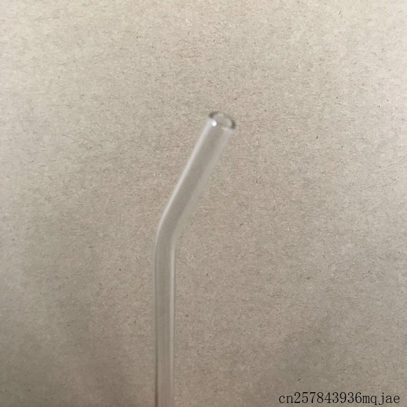 100 шт стеклянные соломинки многократного использования изгиб питьевой соломы